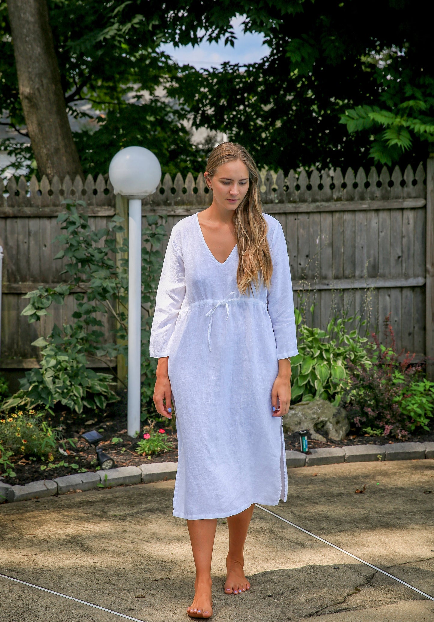 Rustic charm meets style with Vikolino's linen dress.
