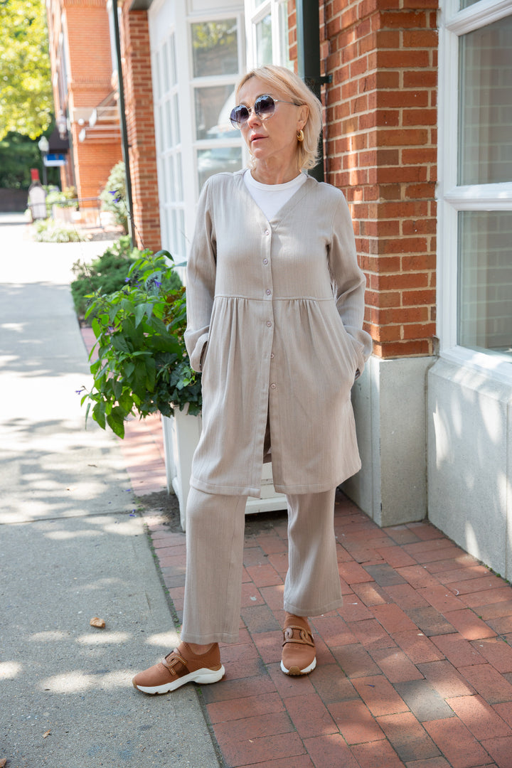 Merino Wool Cotton Linen Tunic