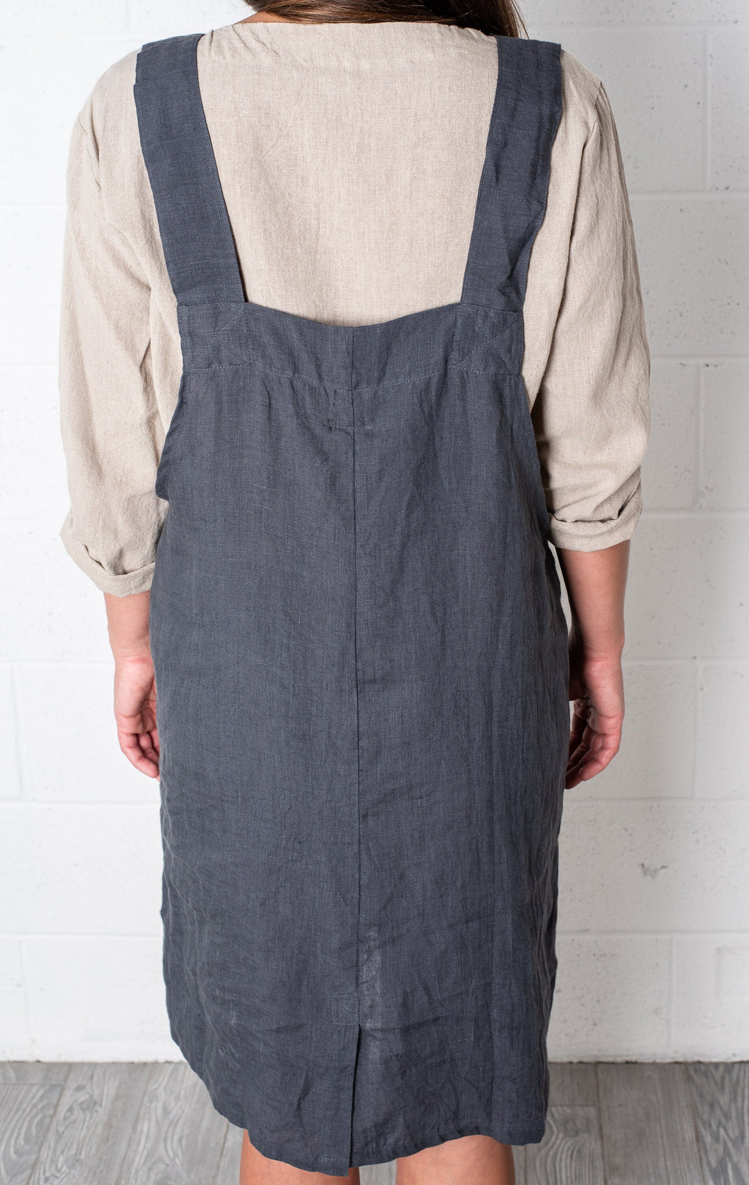 Linen Garden Dress: French Linen Apron Country Style