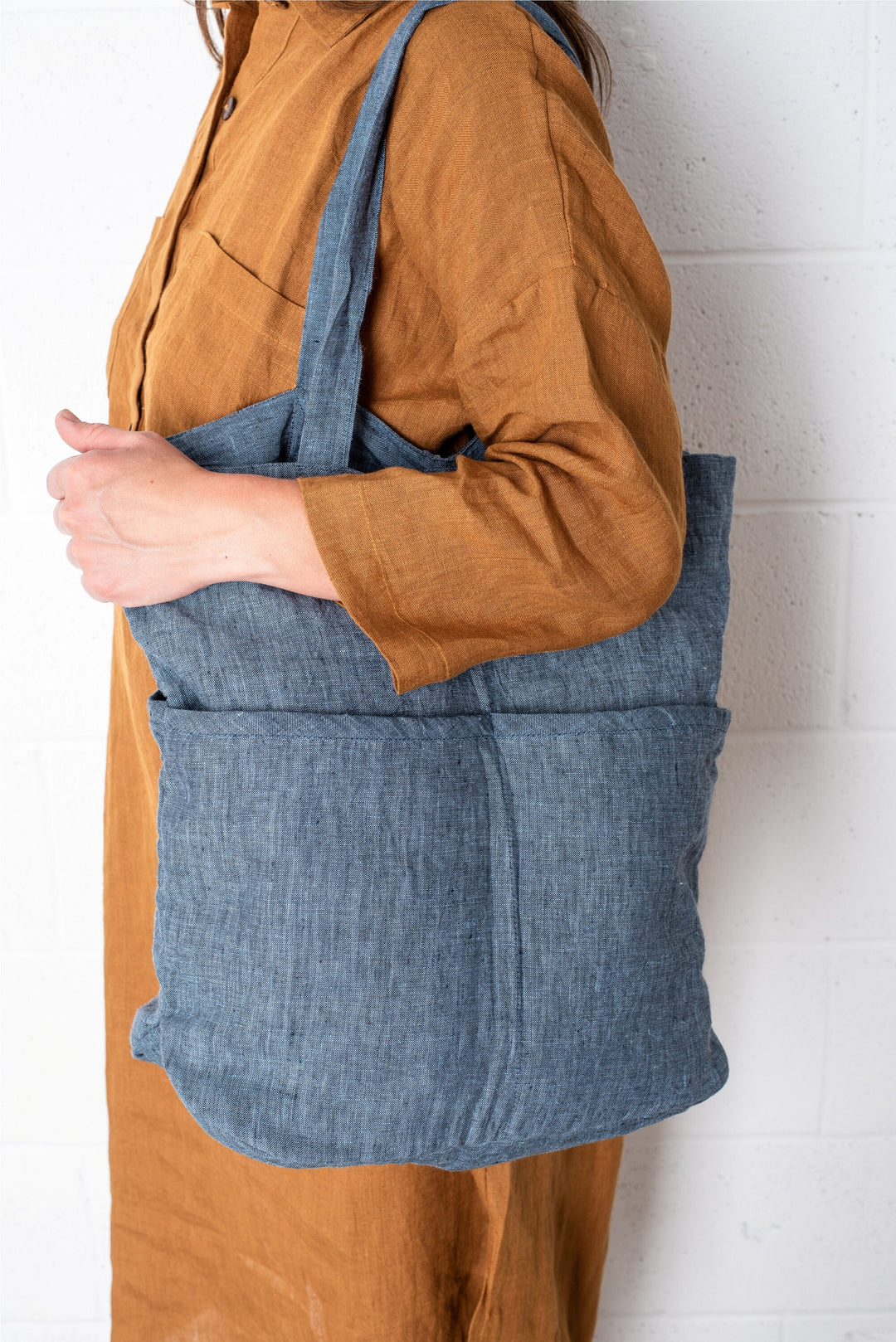 Natural Linen Tote Bag