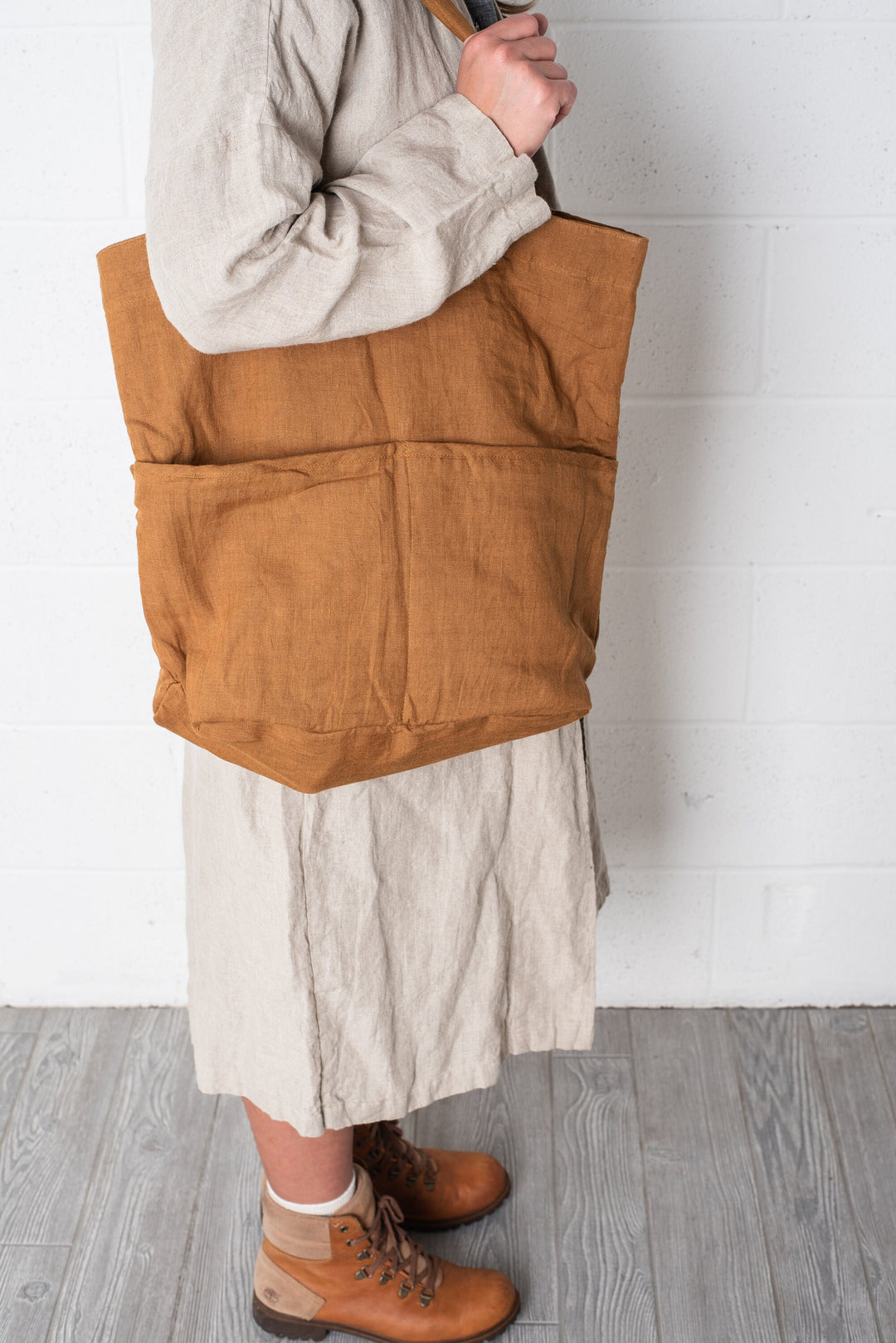 Natural Linen Tote Bag