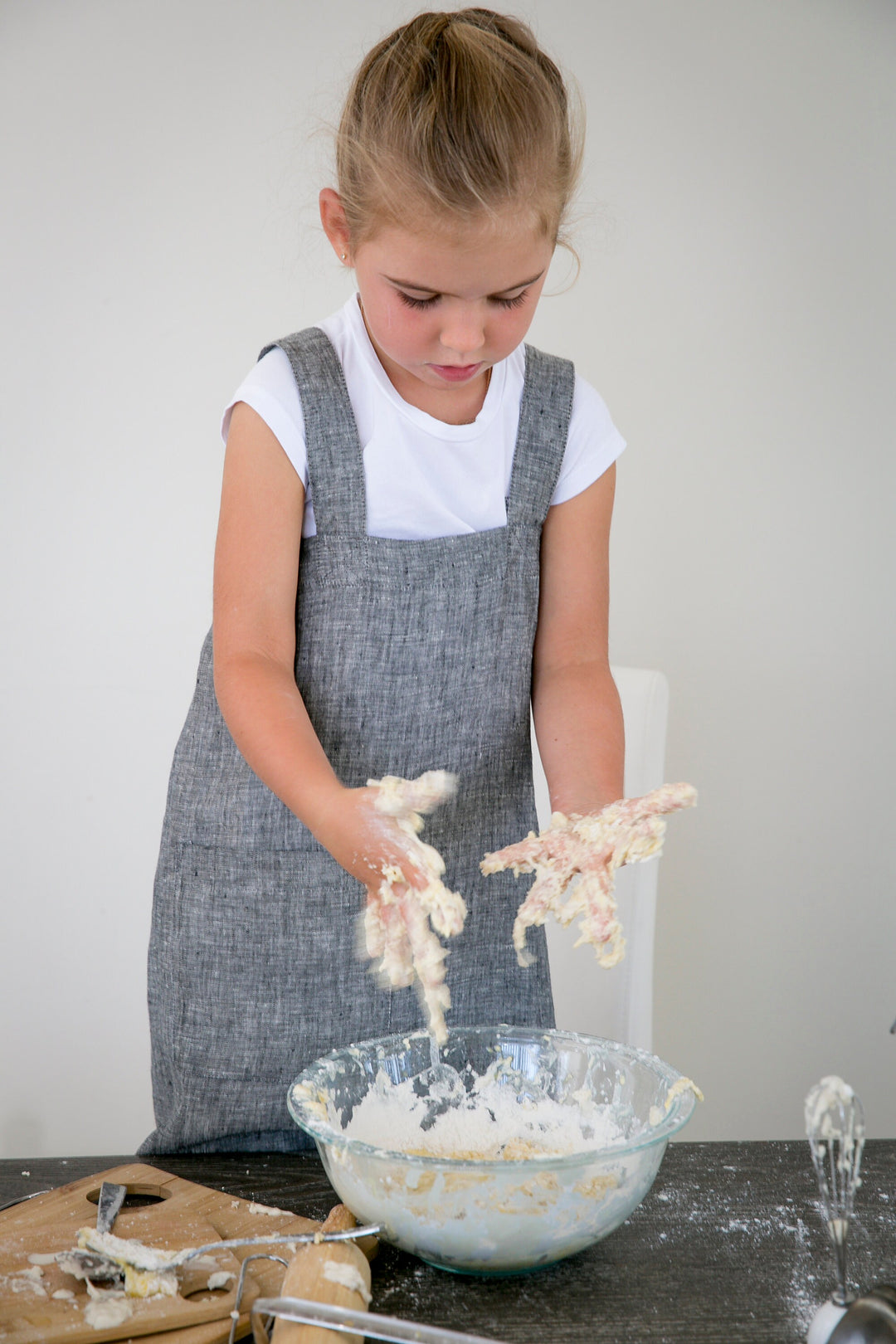 Junior Chef's Organic Linen Apron