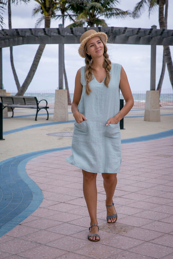 Sleeveless Linen Tunic Vika