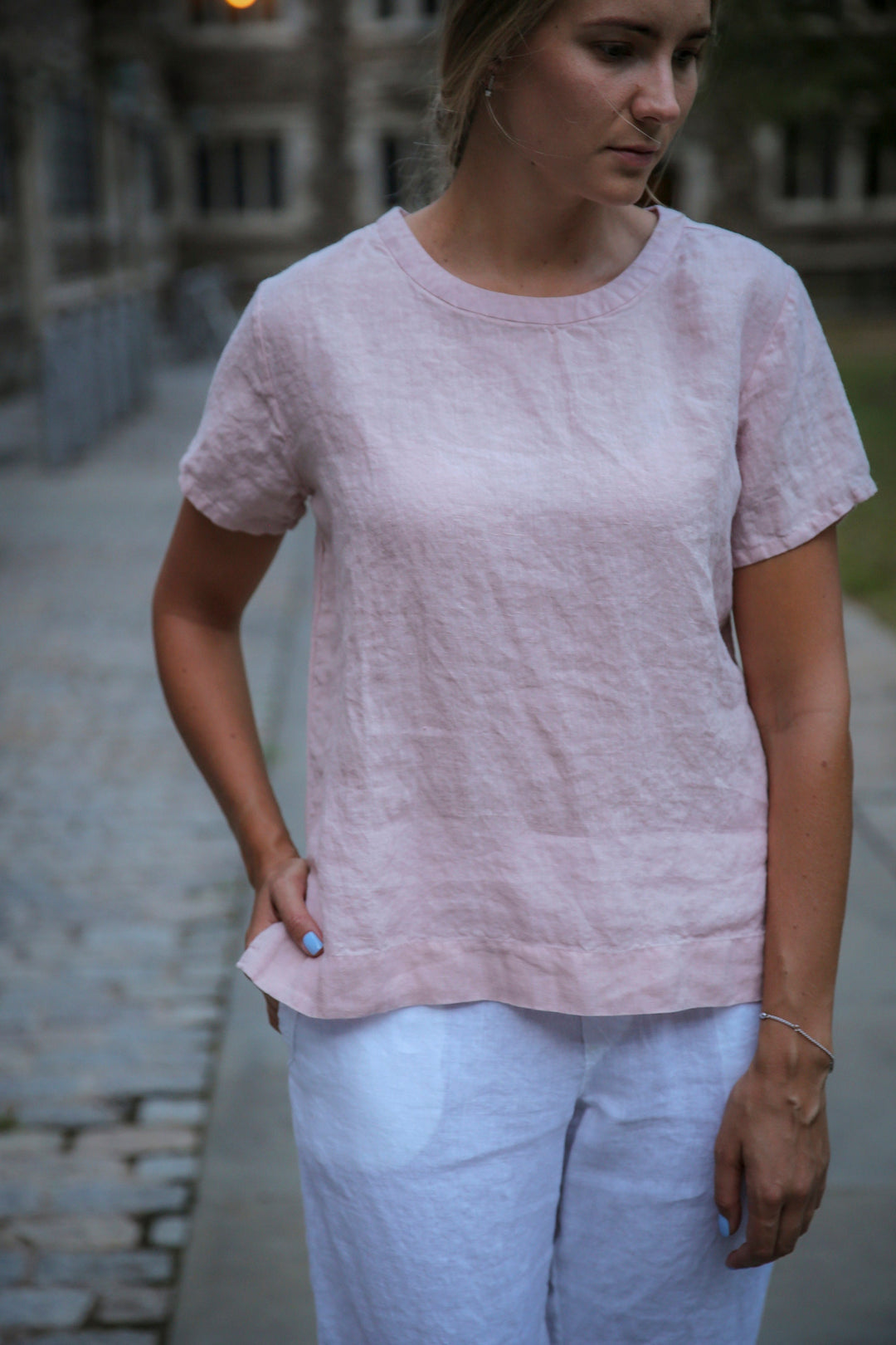 Essential Linen Top | Linen T-Shirt