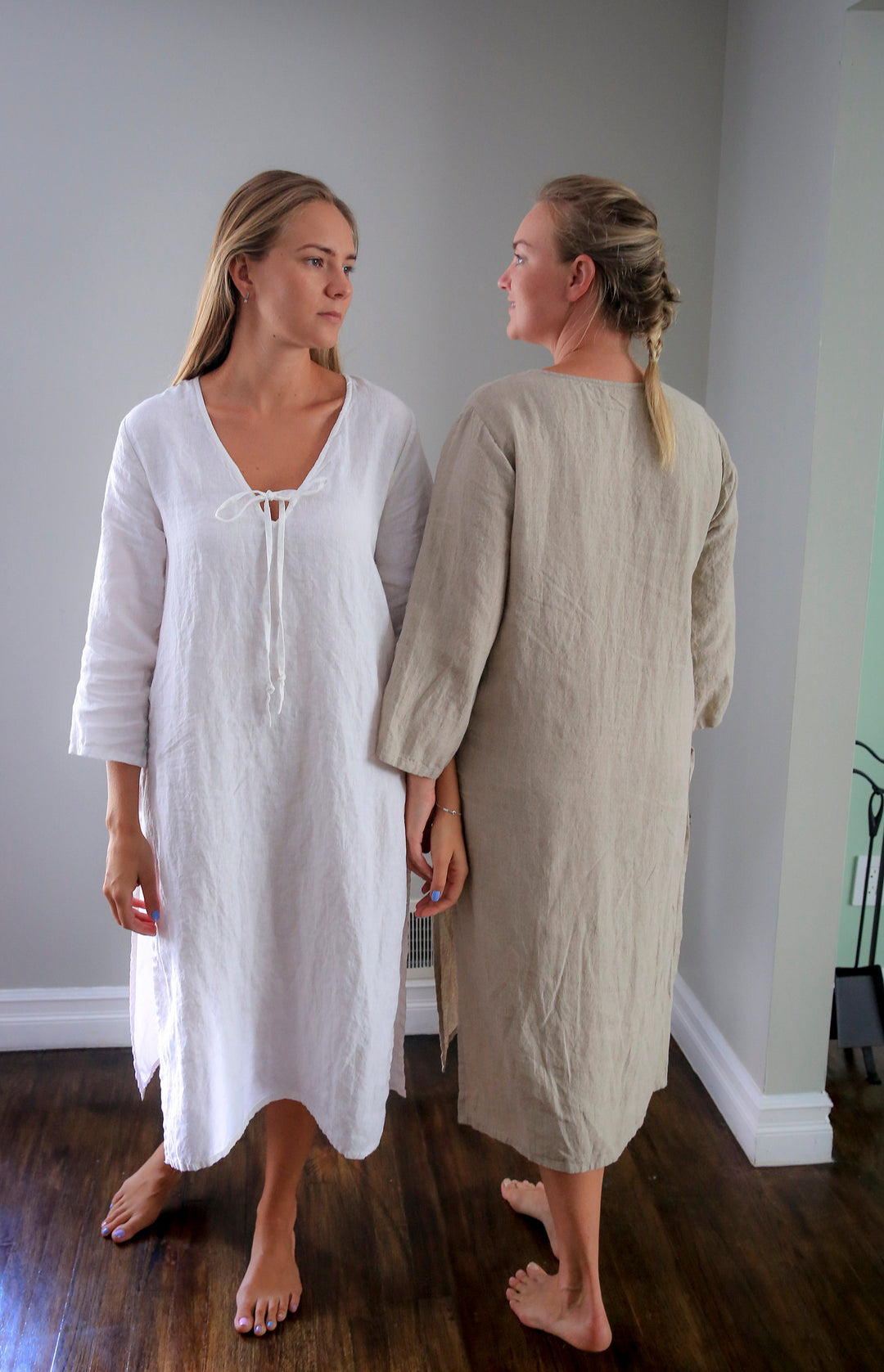 Linen Tasha Caftan - Long Linen Dress