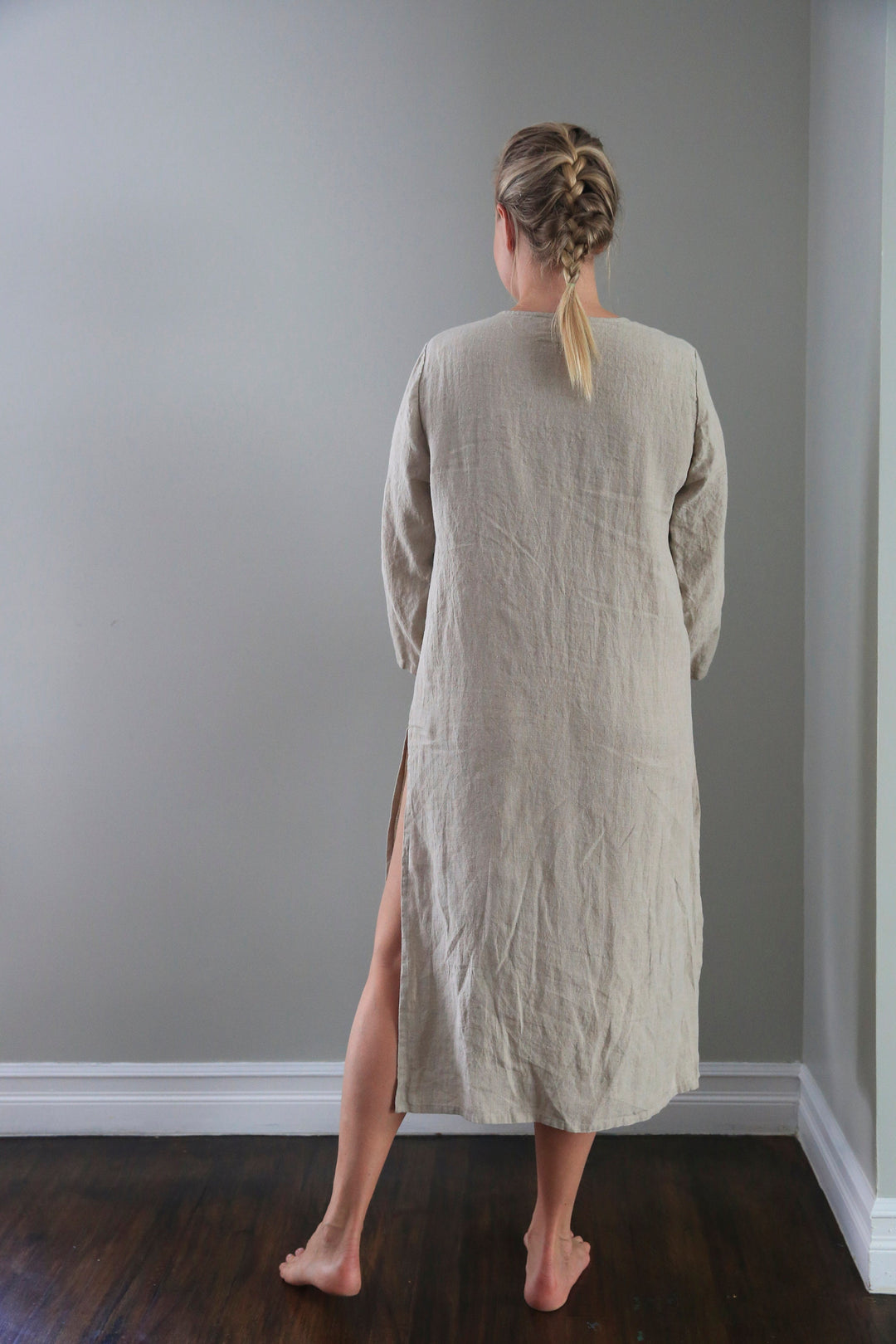 Linen Tasha Caftan - Long Linen Dress