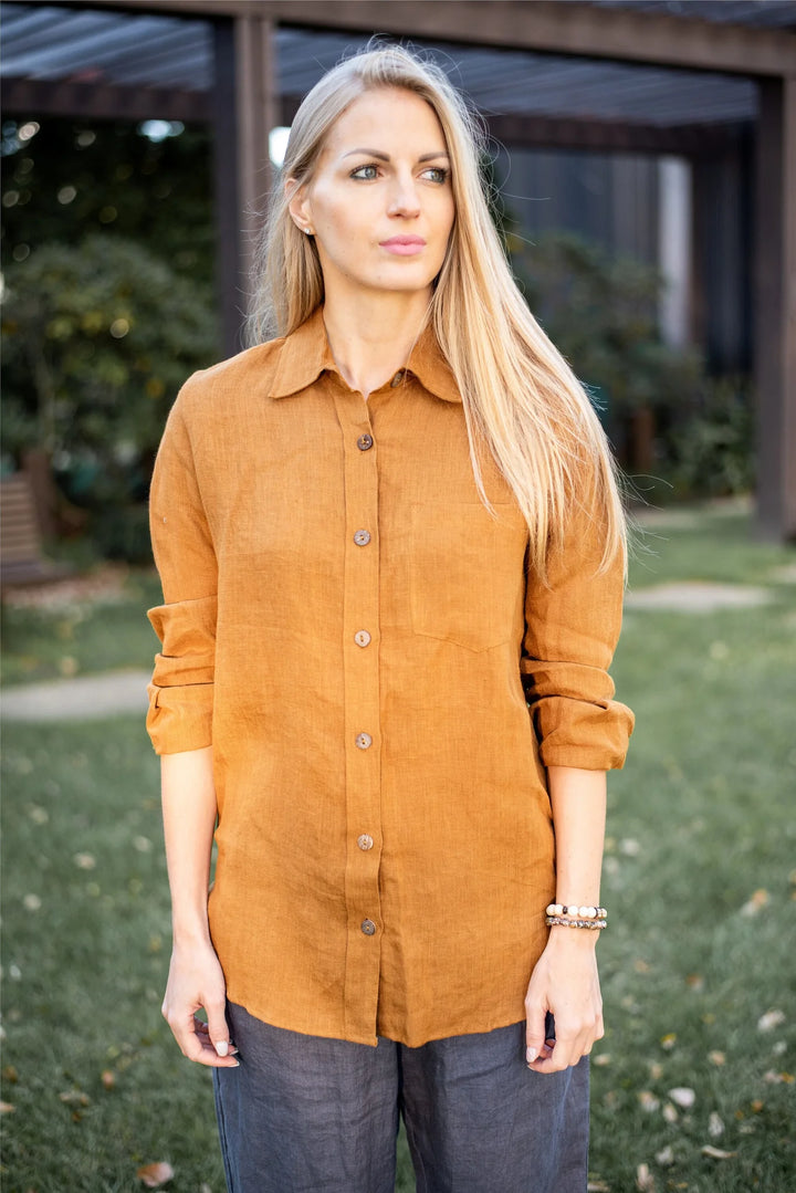 Linen Boyfriend Shirt