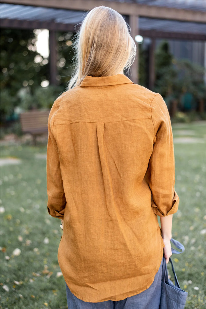 Linen Boyfriend Shirt