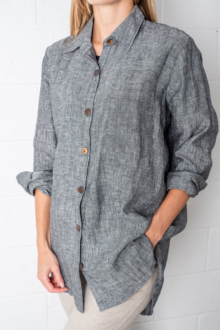 Linen Boyfriend Shirt