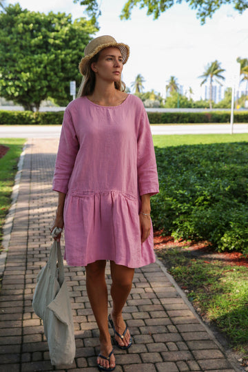 Linen Mary Jay Boho Summer Dress