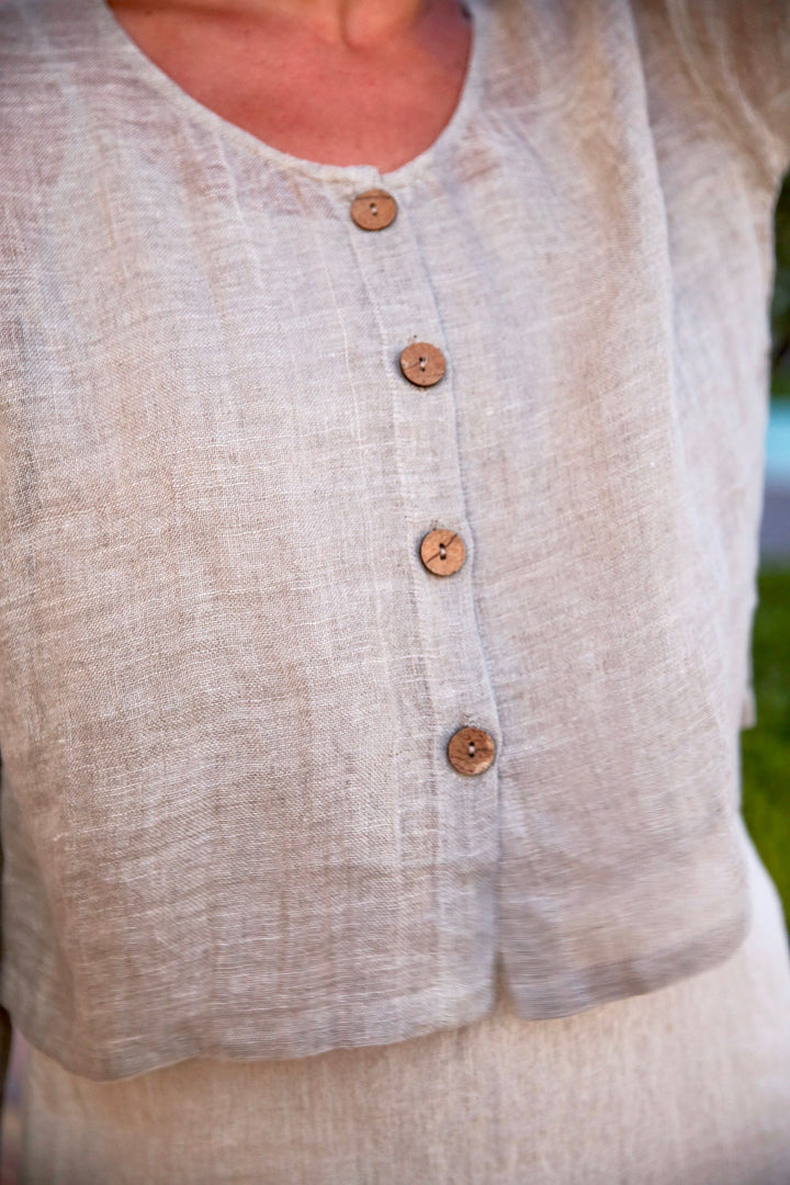 Linen Sheer Jacket | Light weight linen jacket