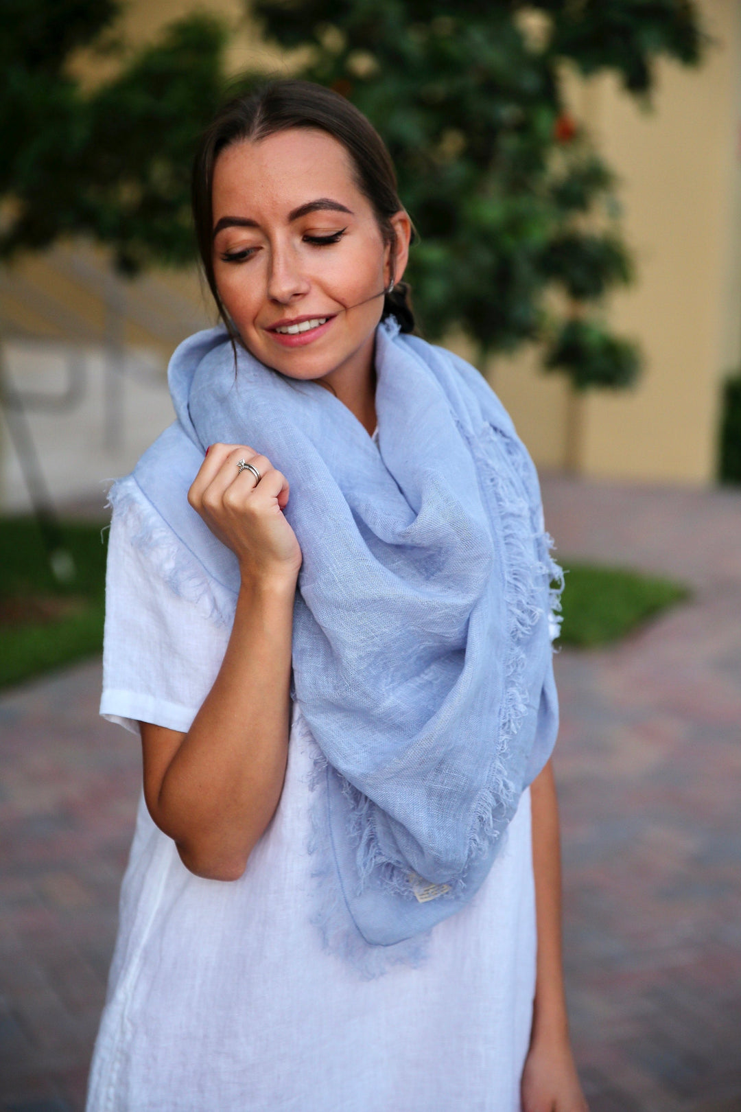 Linen Shawl | Linen Oversized Scarf