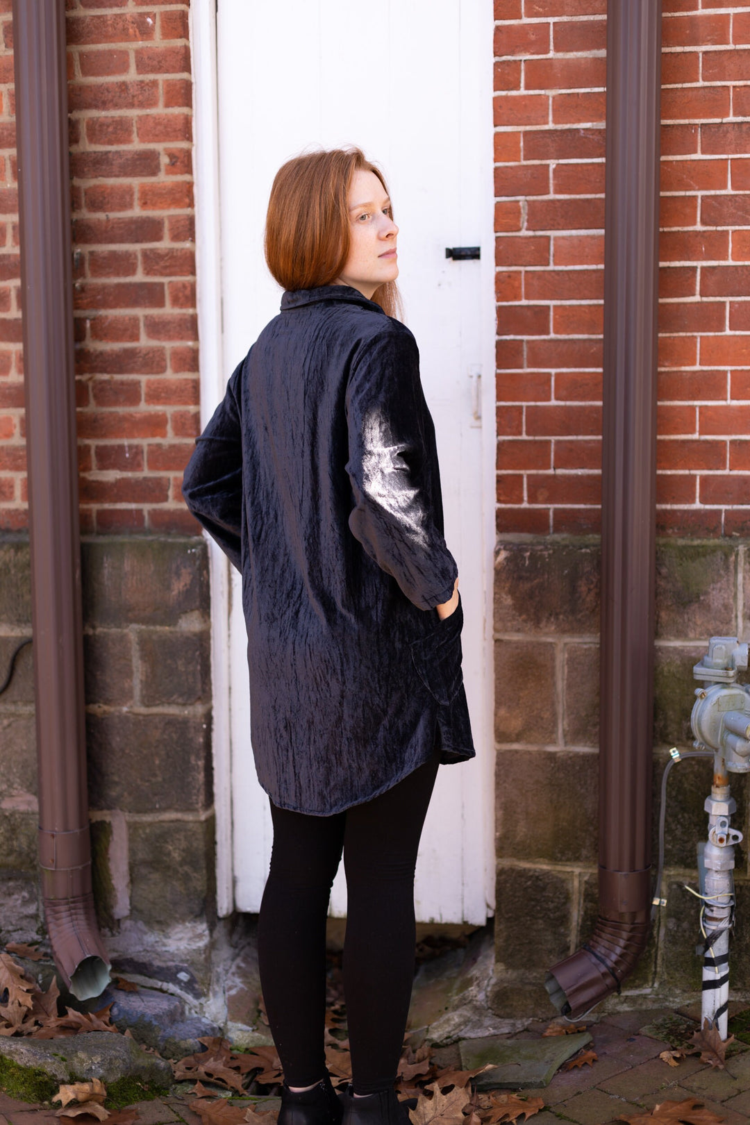 Shimmering Velvet Tunic