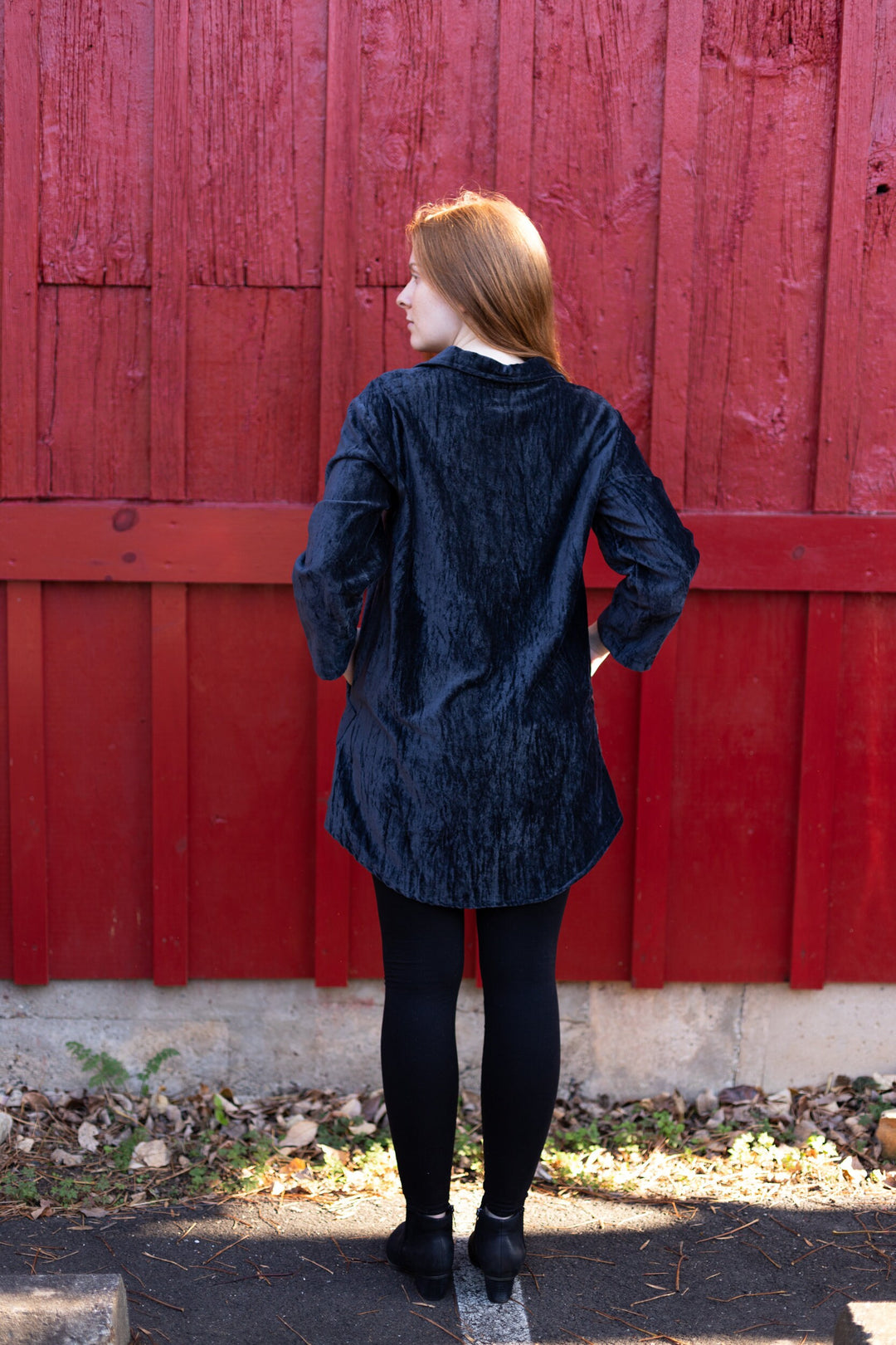 Shimmering Velvet Tunic