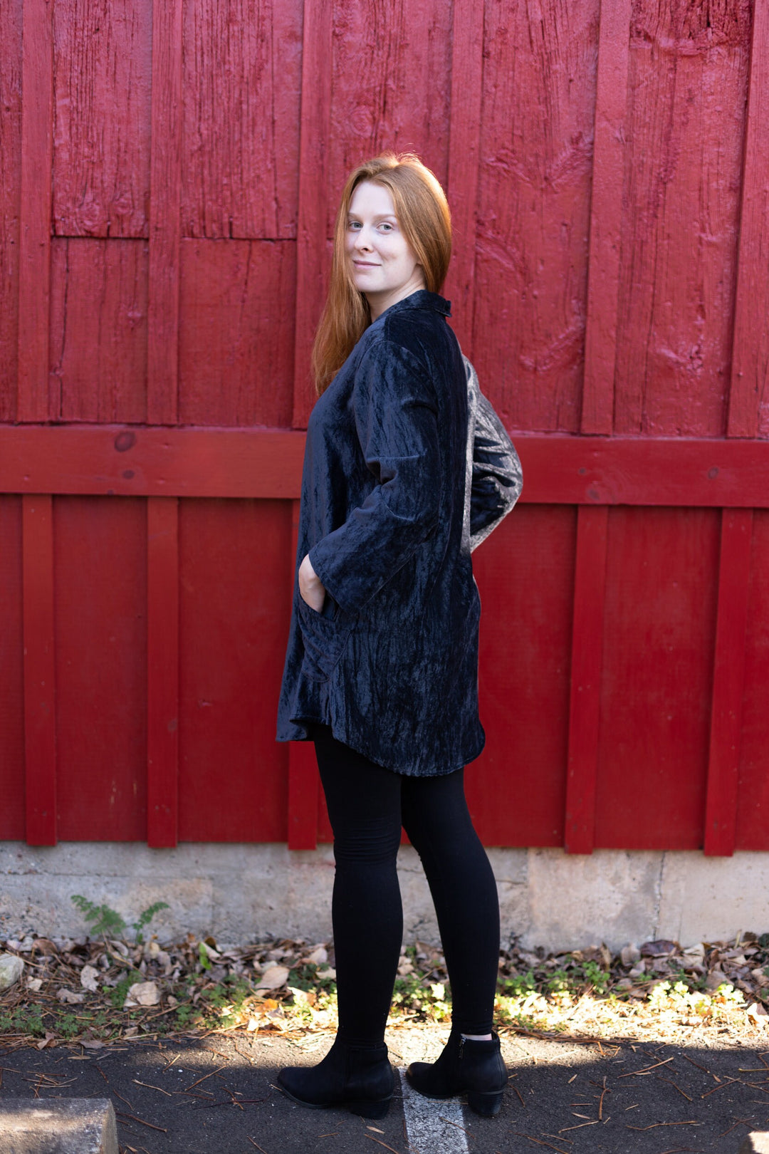 Shimmering Velvet Tunic