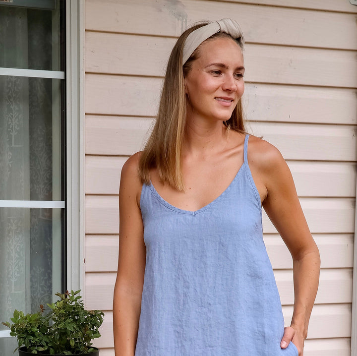 Linen Cami Slip Dress