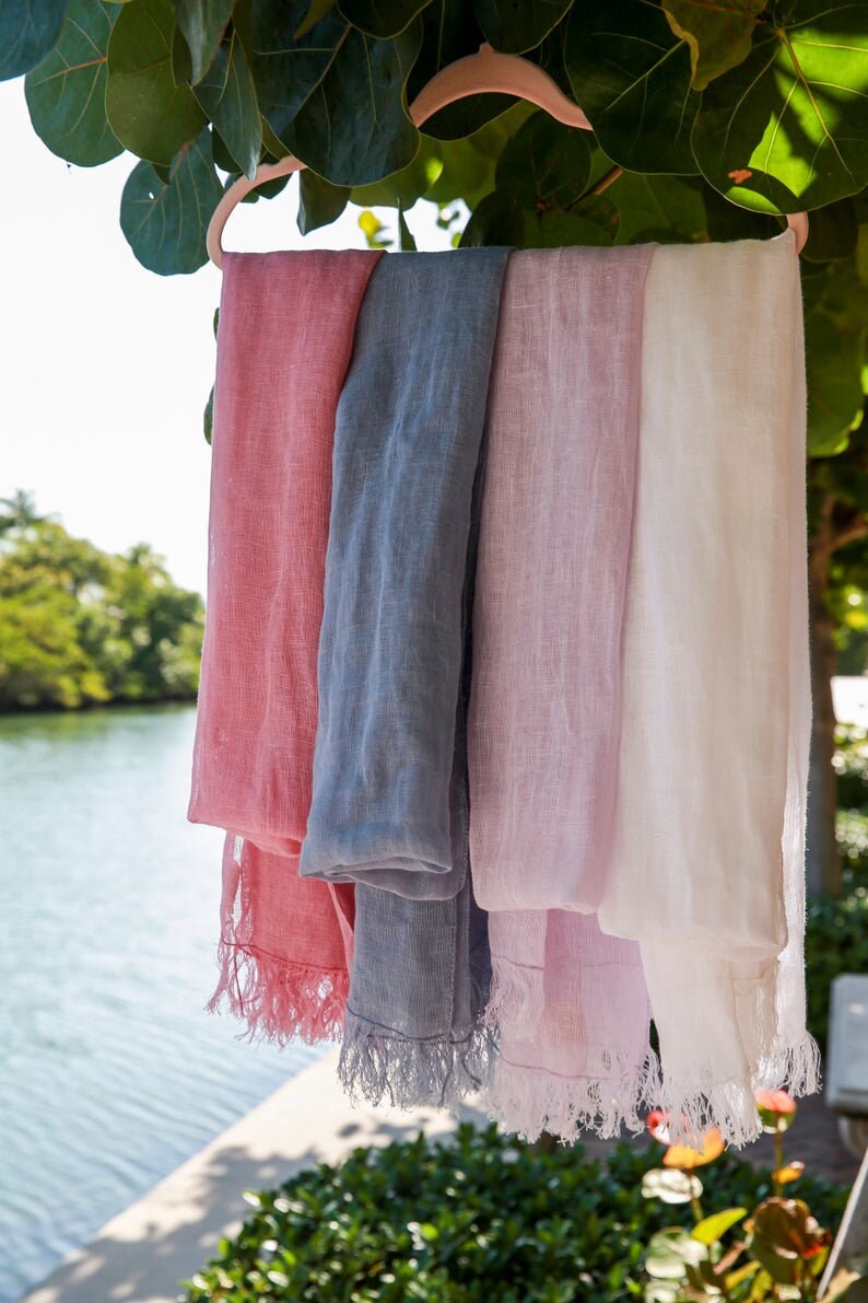 【Raucohouse】Ethnic linen see-through long sleeve Mojito Cross Hatch Linen Blend Mandarin Collar Long Sleeve