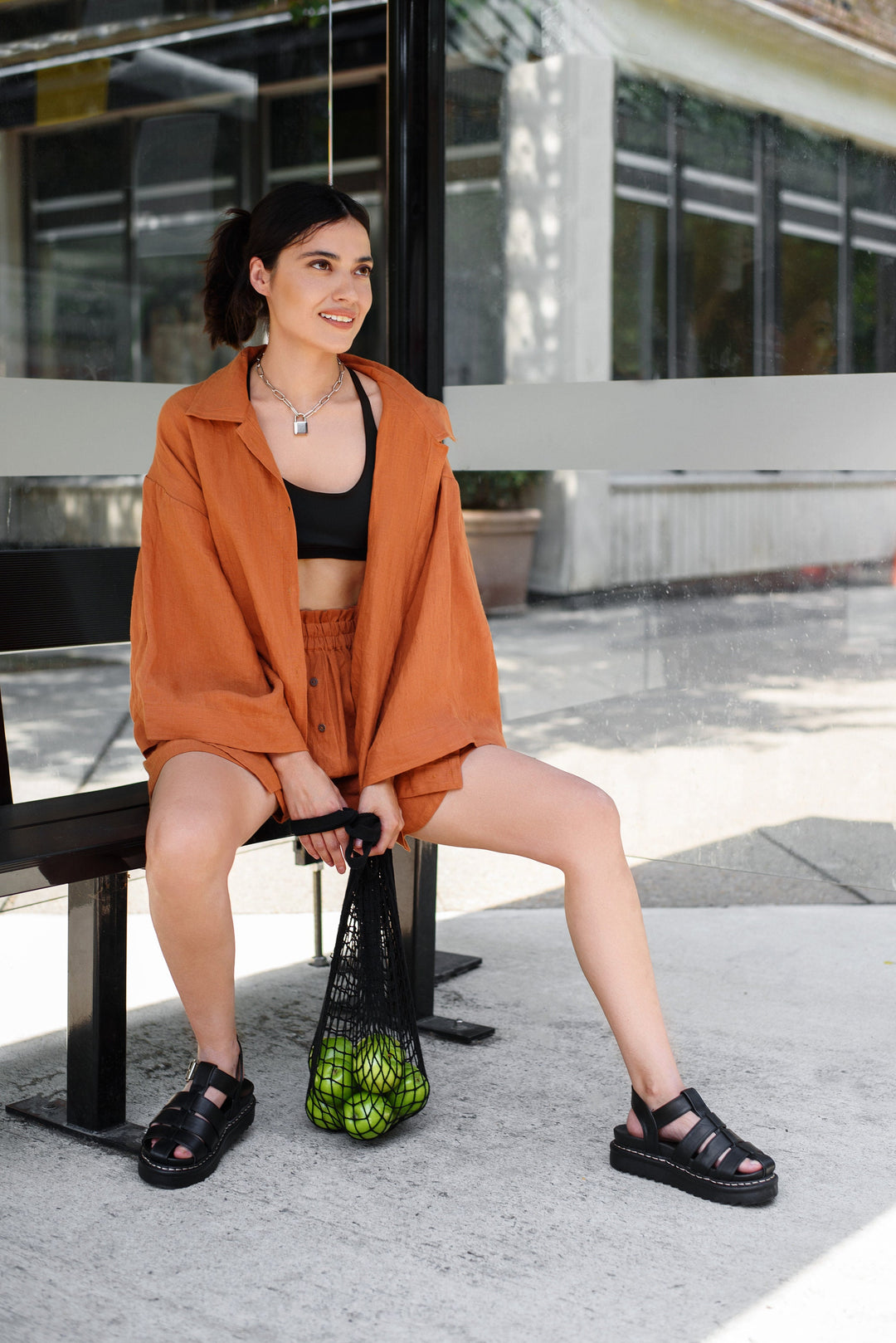 Oversized Linen Blouse capturing the essence of simplicity.