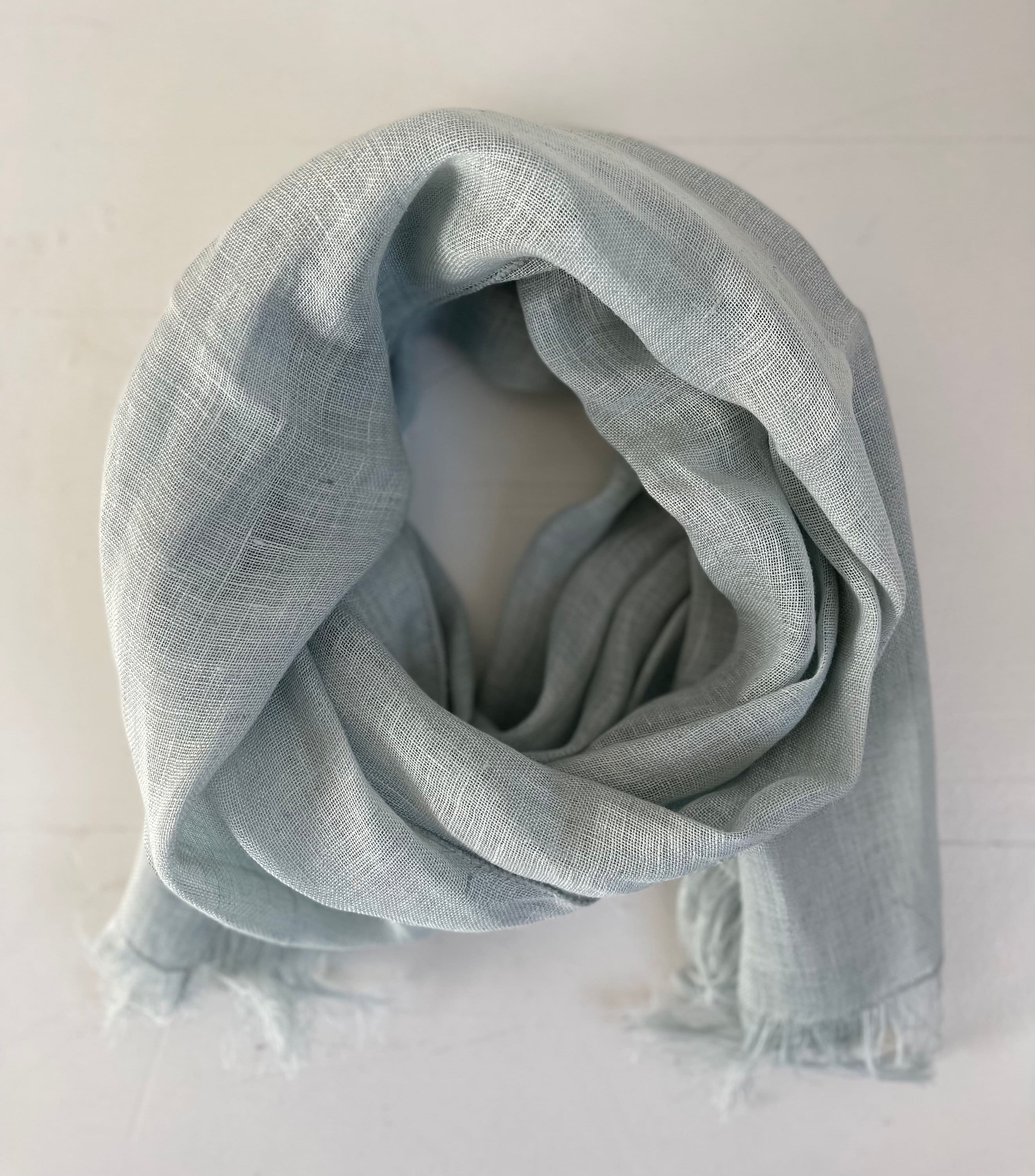 100% European Linen Sheer Scarf | Versatile 18