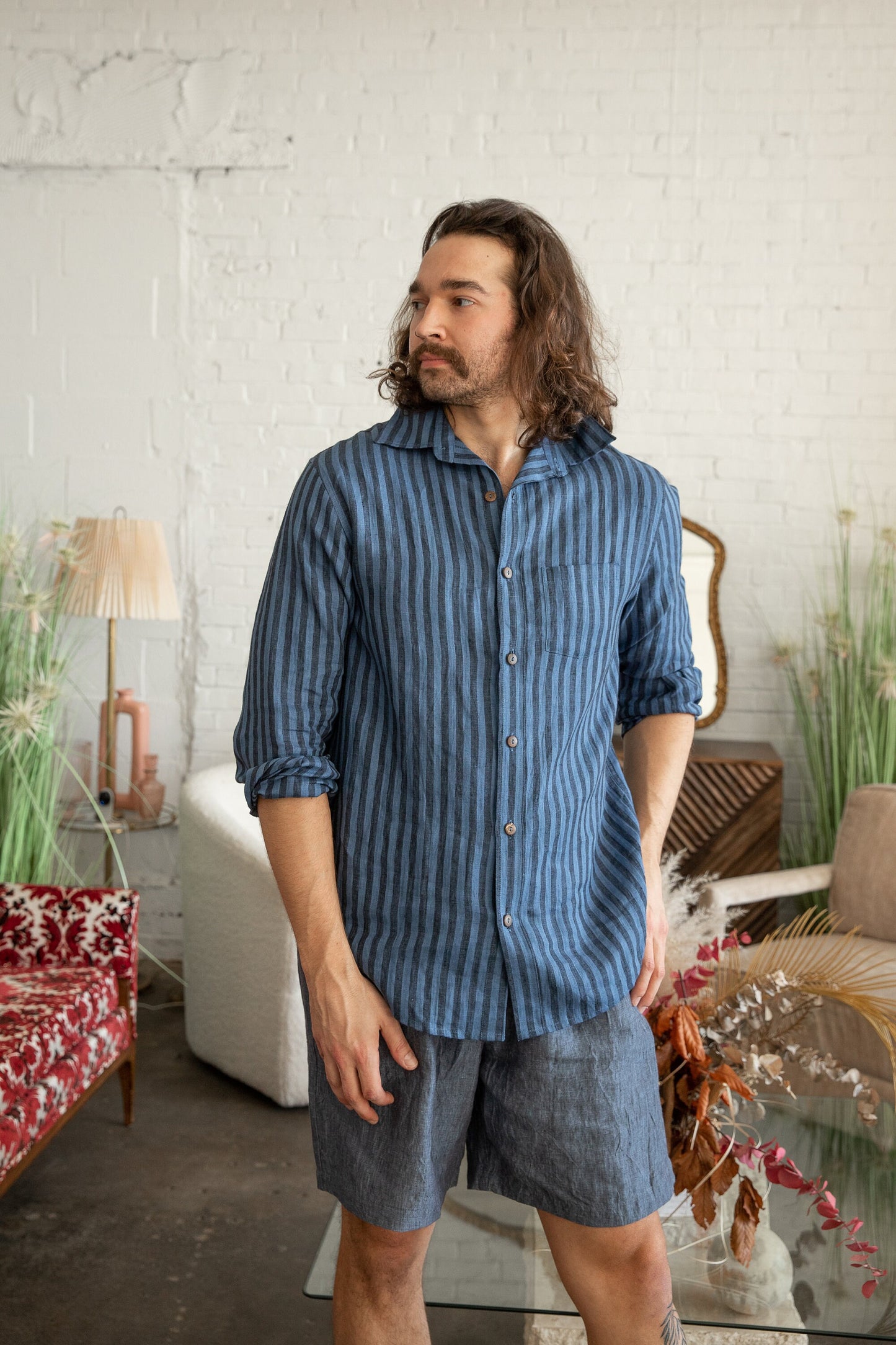 Man Linen Shirt | Linen Clothing For Men