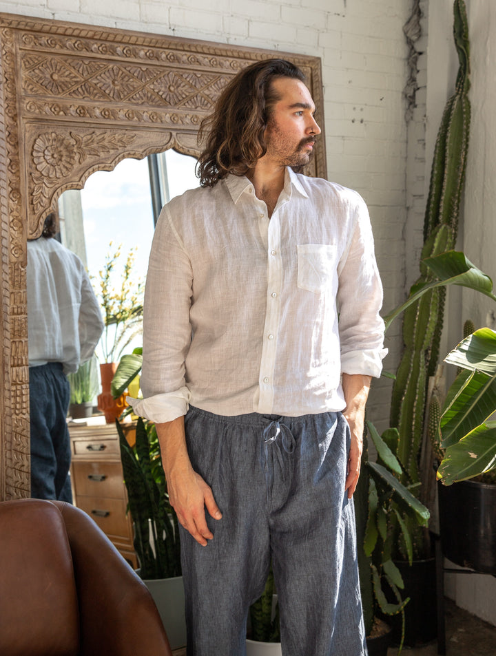 Man Linen Shirt | Linen Clothing For Men