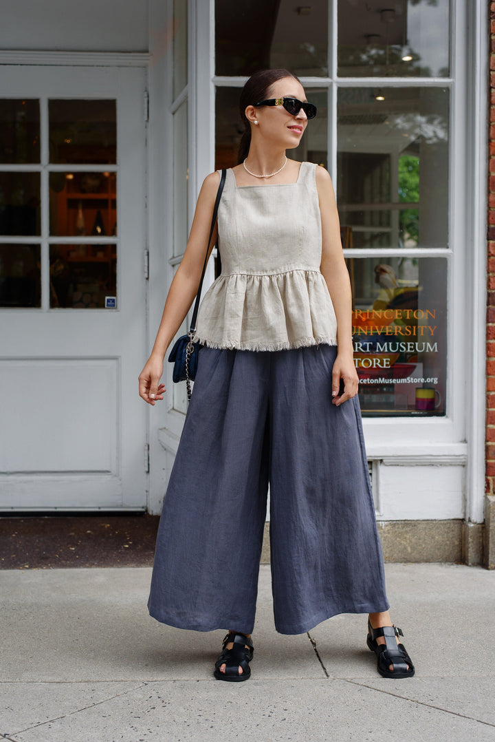 Linen Wide Leg Pants