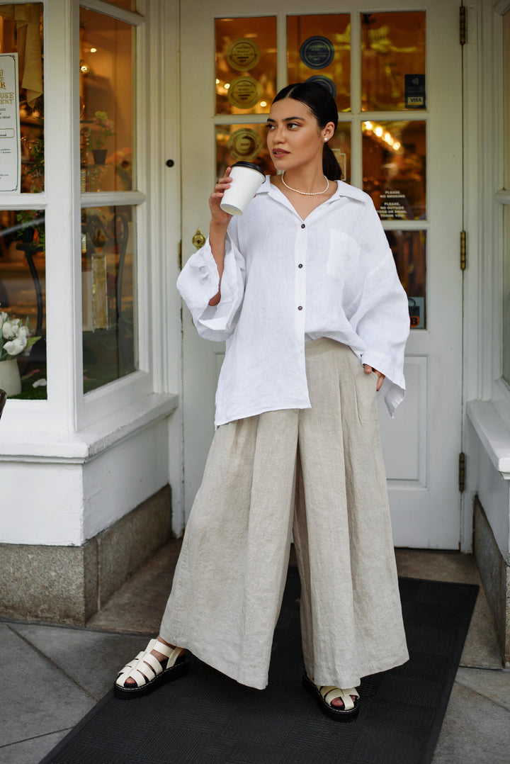 Linen Wide Leg Pants