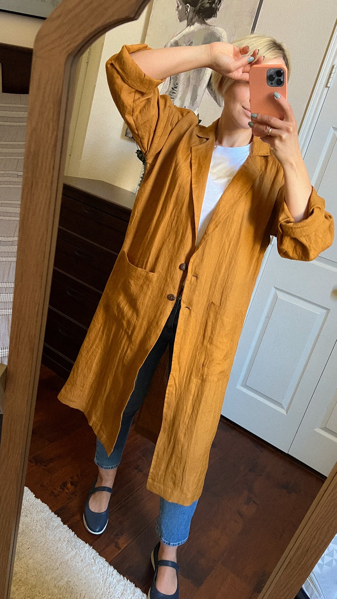 Linen Renu Long Coat