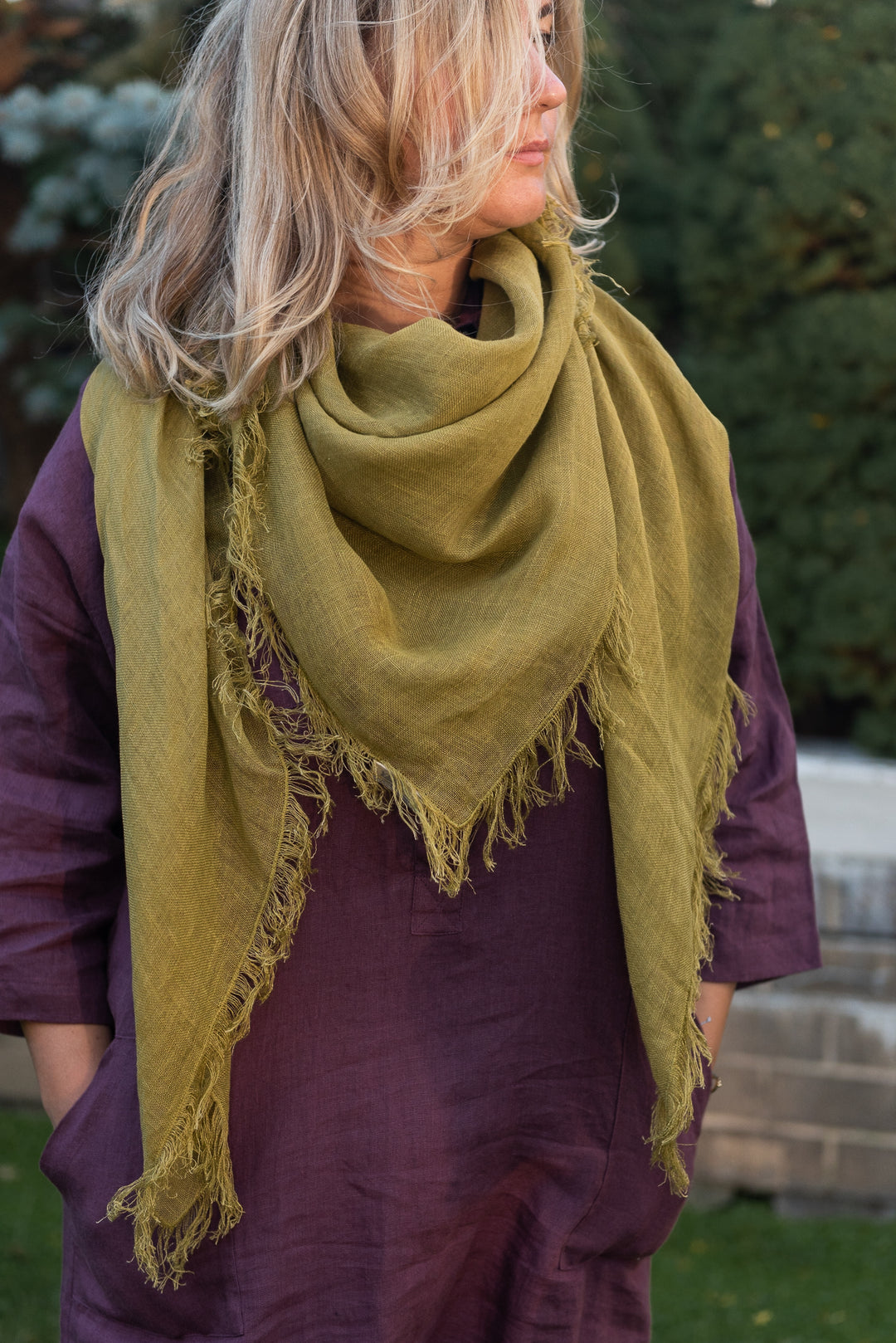 Linen Shawl | Linen Oversized Scarf