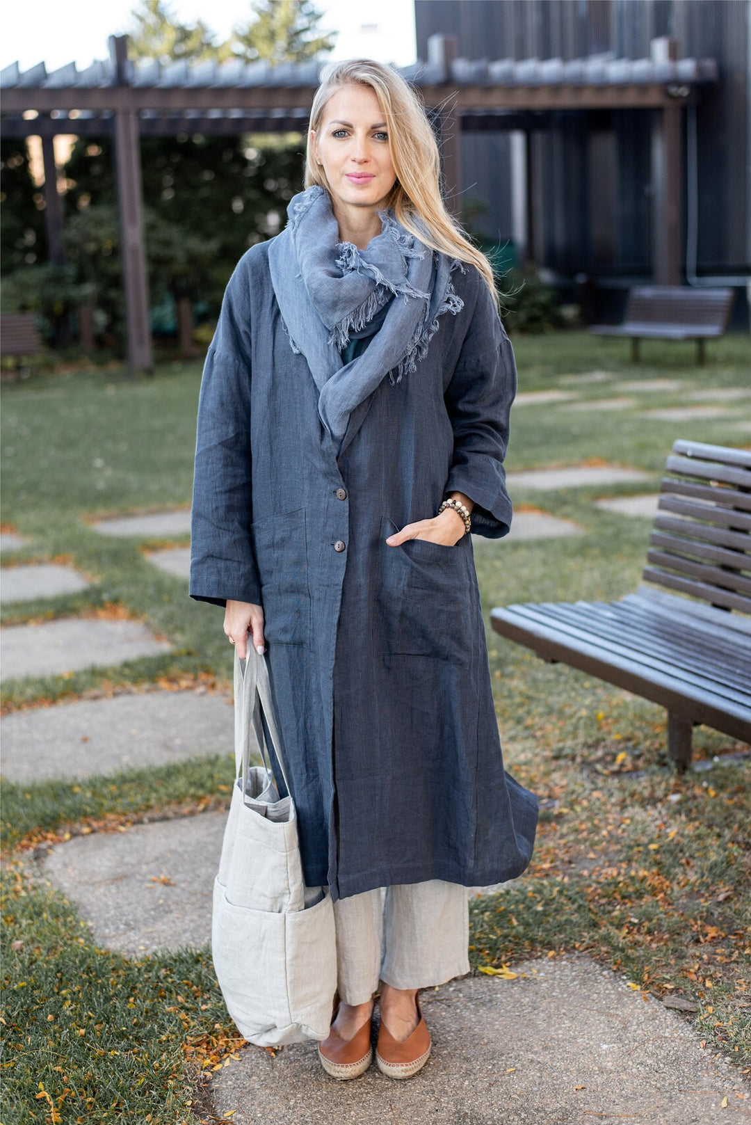 Linen Renu Long Coat