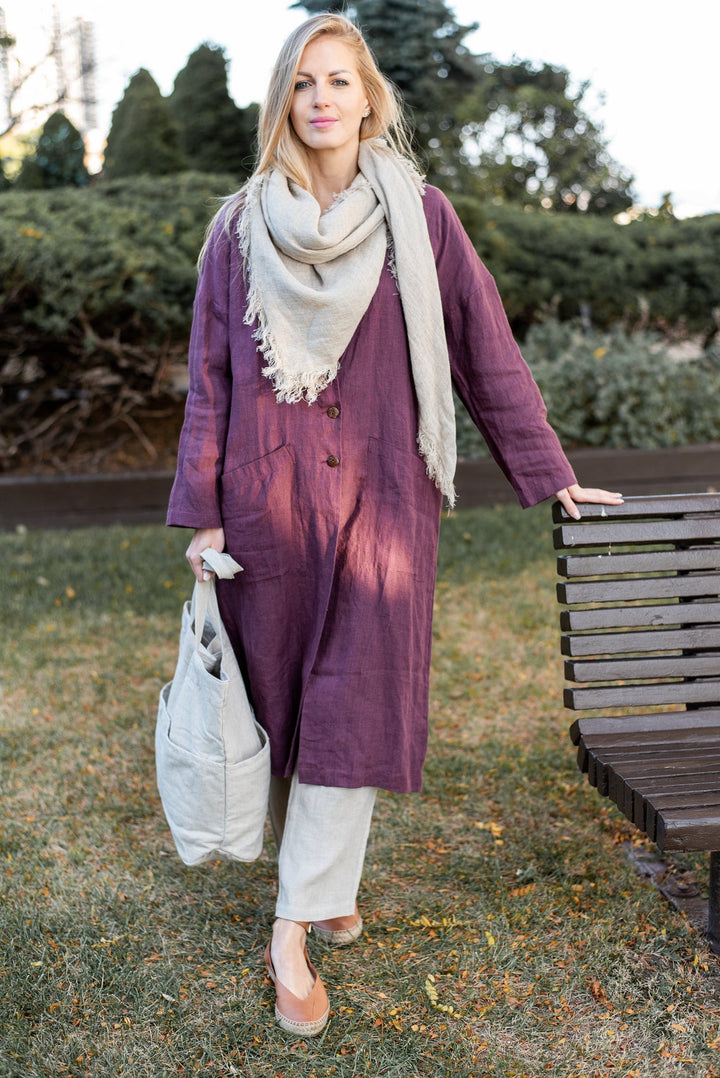 Linen Shawl | Linen Oversized Scarf